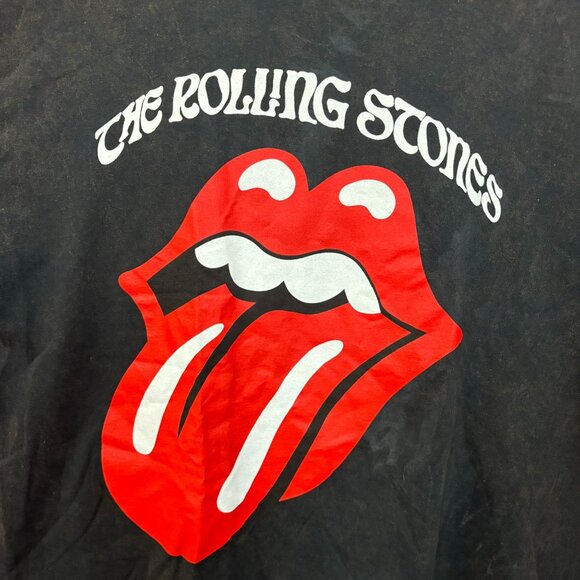 The Rolling Stones Hot Lips Acid Wash Rock and Roll Tee XL - Picture 2 of 4